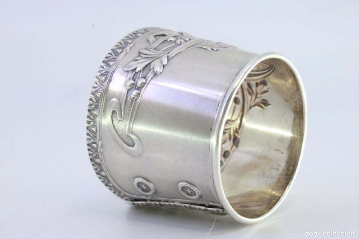 Antig&uuml;edades: Anillo para servilletas de plata - Foto 6