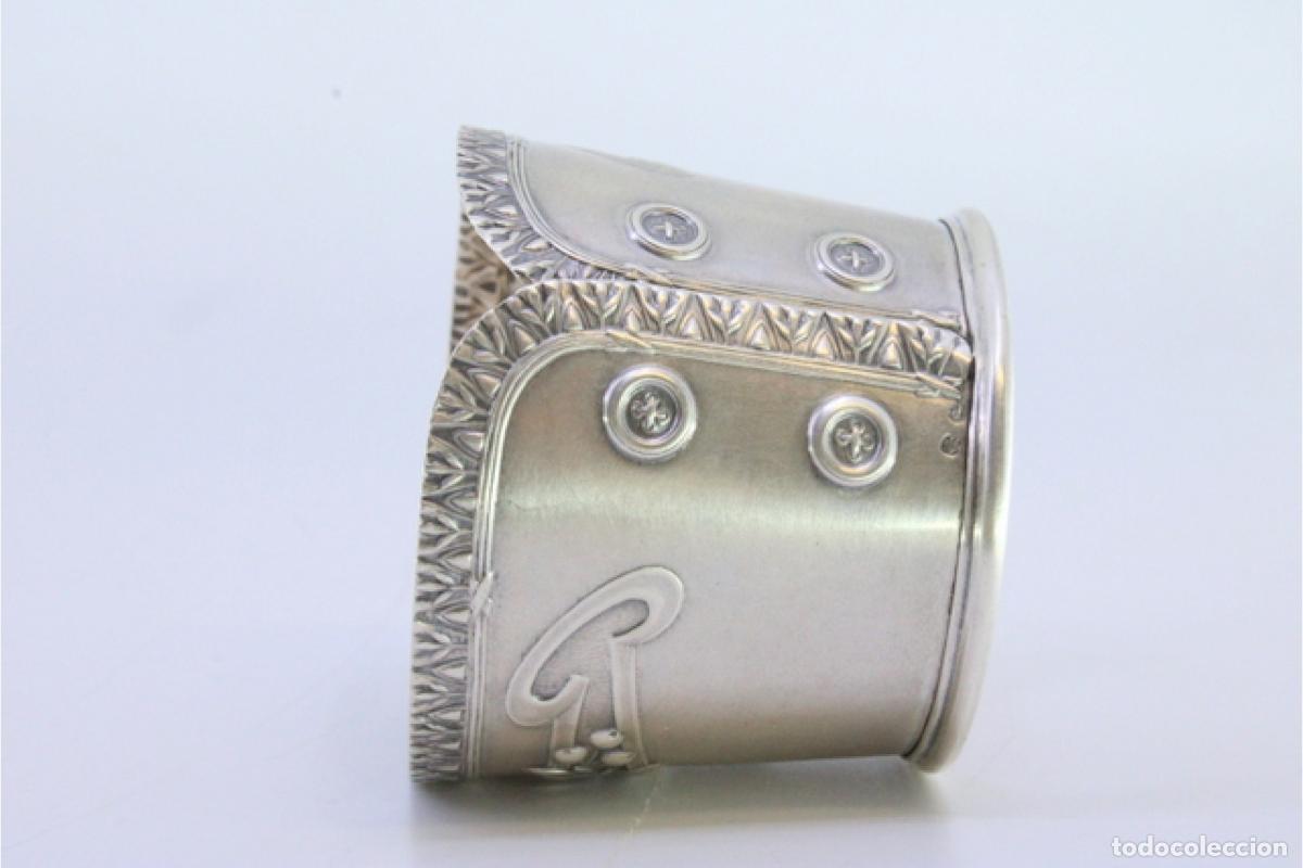 Antig&uuml;edades: Anillo para servilletas de plata - Foto 7