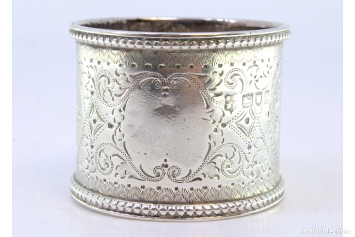 Antig&uuml;edades: Anillo para servilletas de plata - Foto 4
