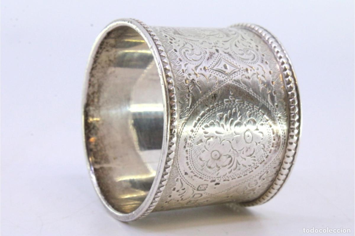 Antig&uuml;edades: Anillo para servilletas de plata - Foto 6