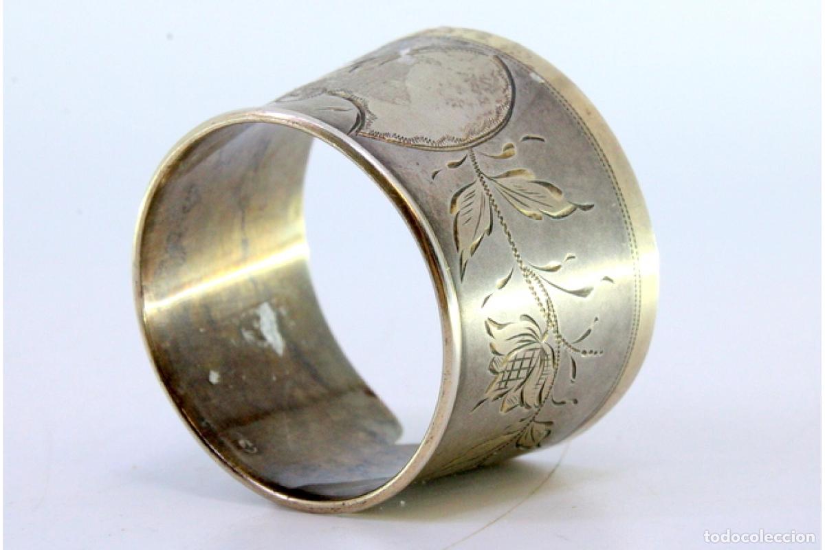 Antig&uuml;edades: Anillo para servilletas de plata - Foto 6