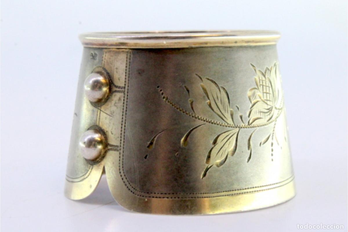 Antig&uuml;edades: Anillo para servilletas de plata - Foto 7