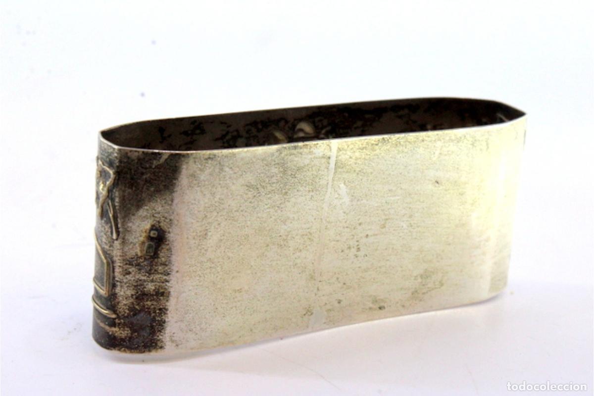 Antig&uuml;edades: Anillo para servilletas de plata - Foto 4