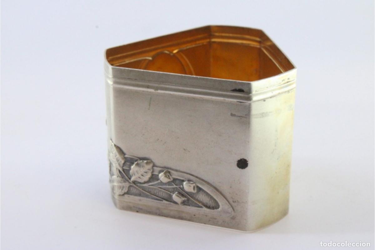 Antig&uuml;edades: Anillo para servilletas de plata - Foto 3