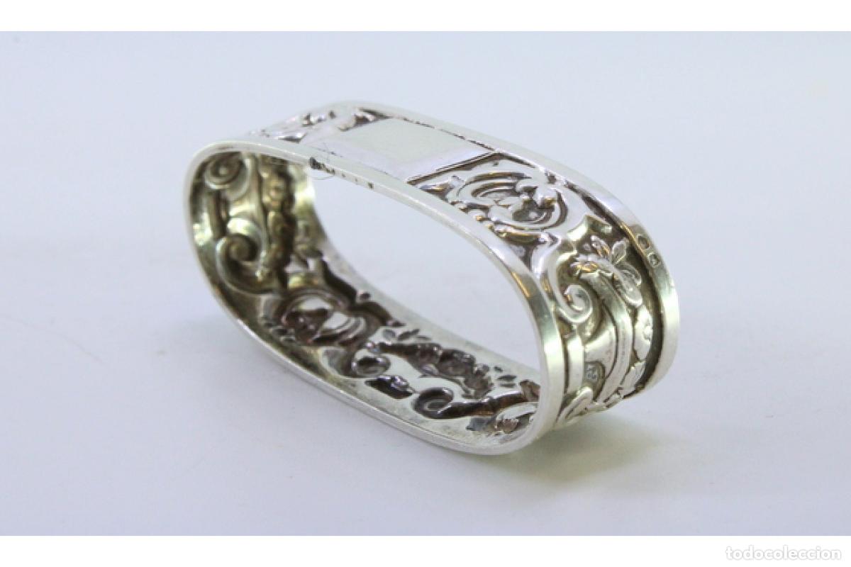 Antig&uuml;edades: Anillo para servilletas de plata - Foto 2