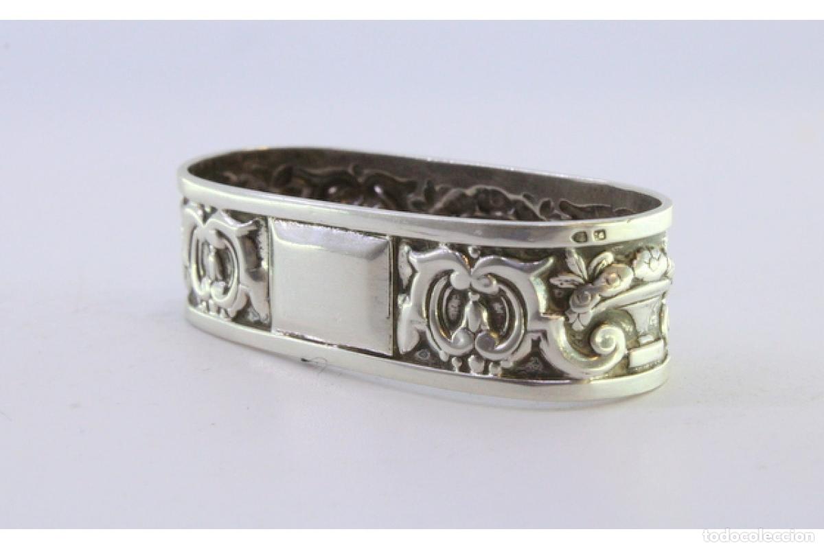Antig&uuml;edades: Anillo para servilletas de plata - Foto 5