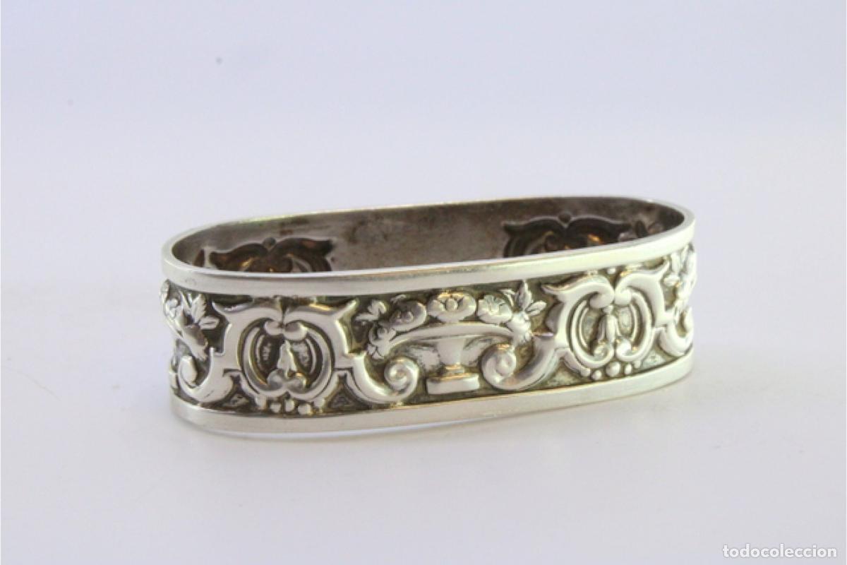 Antig&uuml;edades: Anillo para servilletas de plata - Foto 6