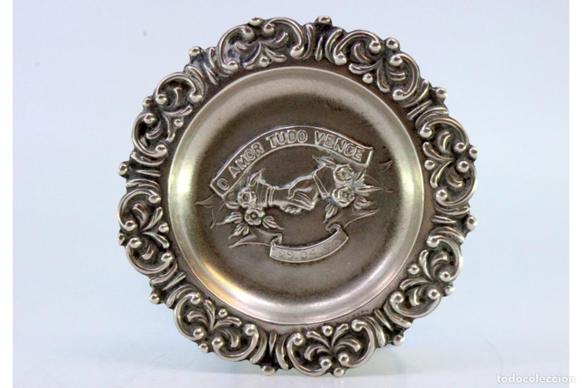 Antig&uuml;edades: Soporte para anillos de plata - Foto 2
