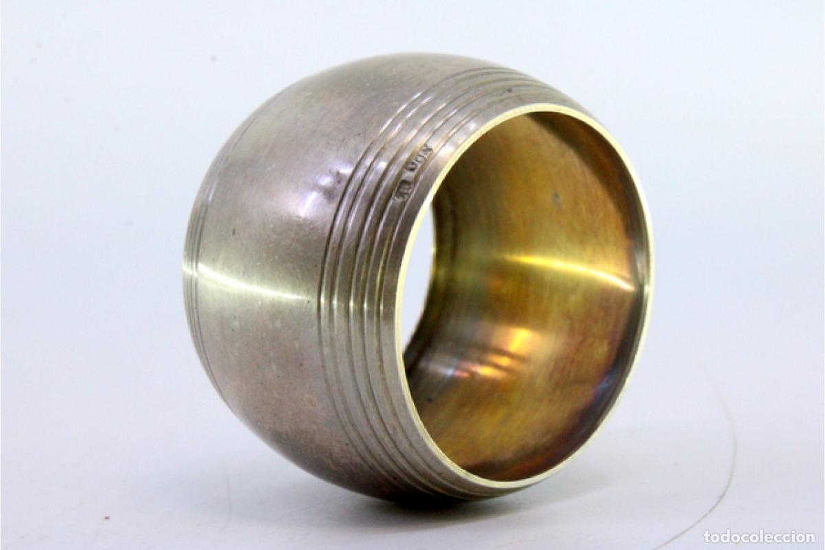 Antig&uuml;edades: Anillo para servilletas de plata - Foto 2