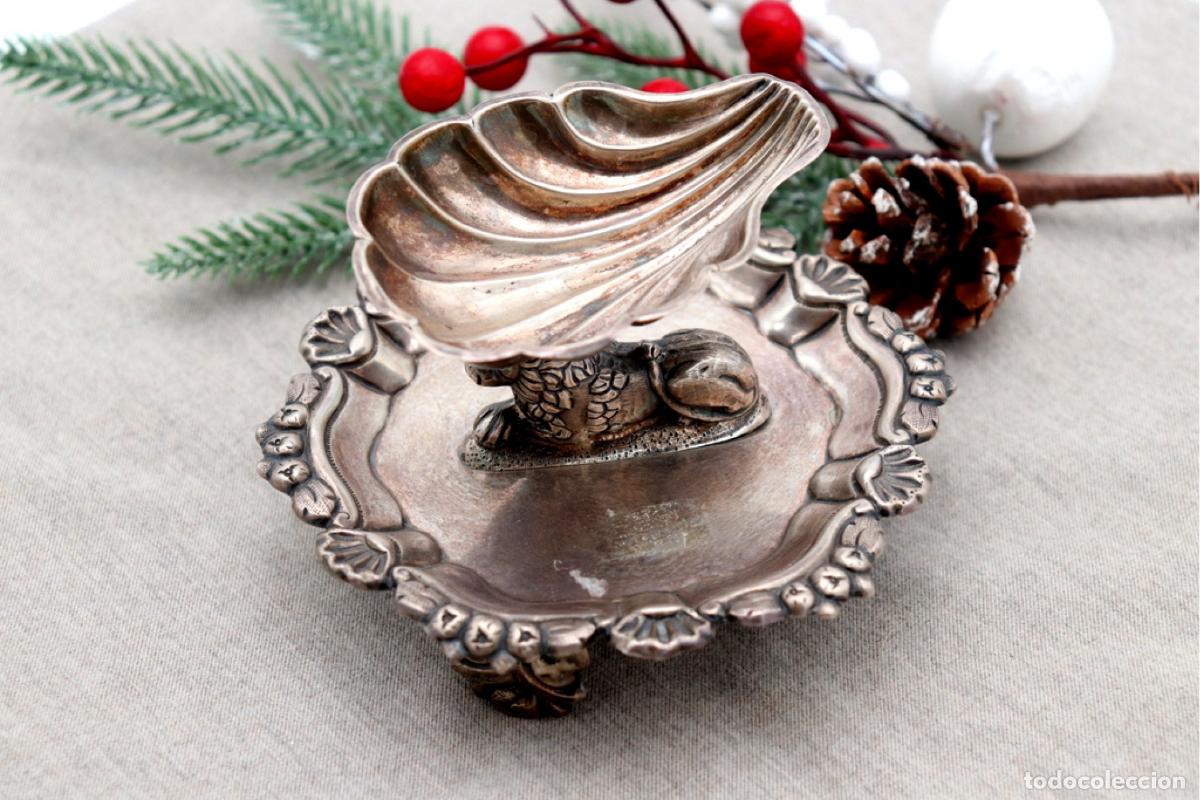 Antig&uuml;edades: Soporte para anillos de plata - Foto 2