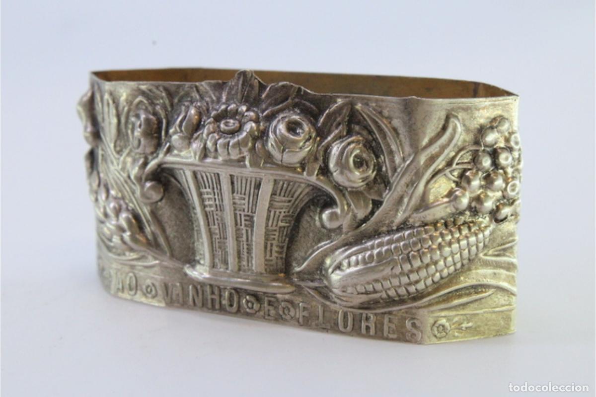 Antig&uuml;edades: Anillo para servilletas de plata - Foto 3