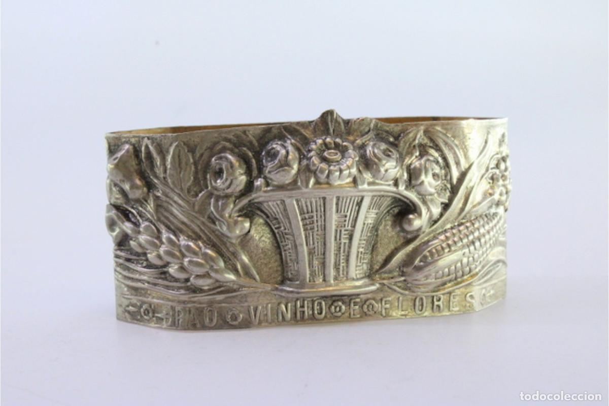 Antig&uuml;edades: Anillo para servilletas de plata - Foto 4