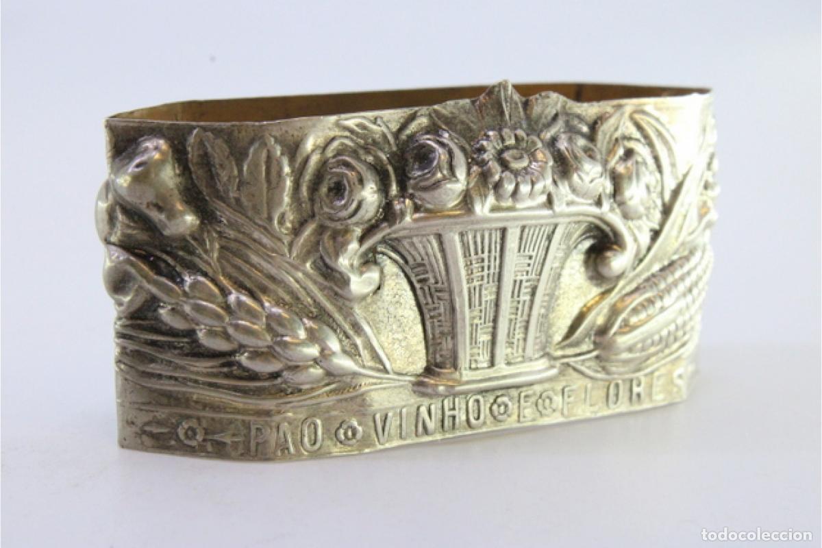 Antig&uuml;edades: Anillo para servilletas de plata - Foto 5