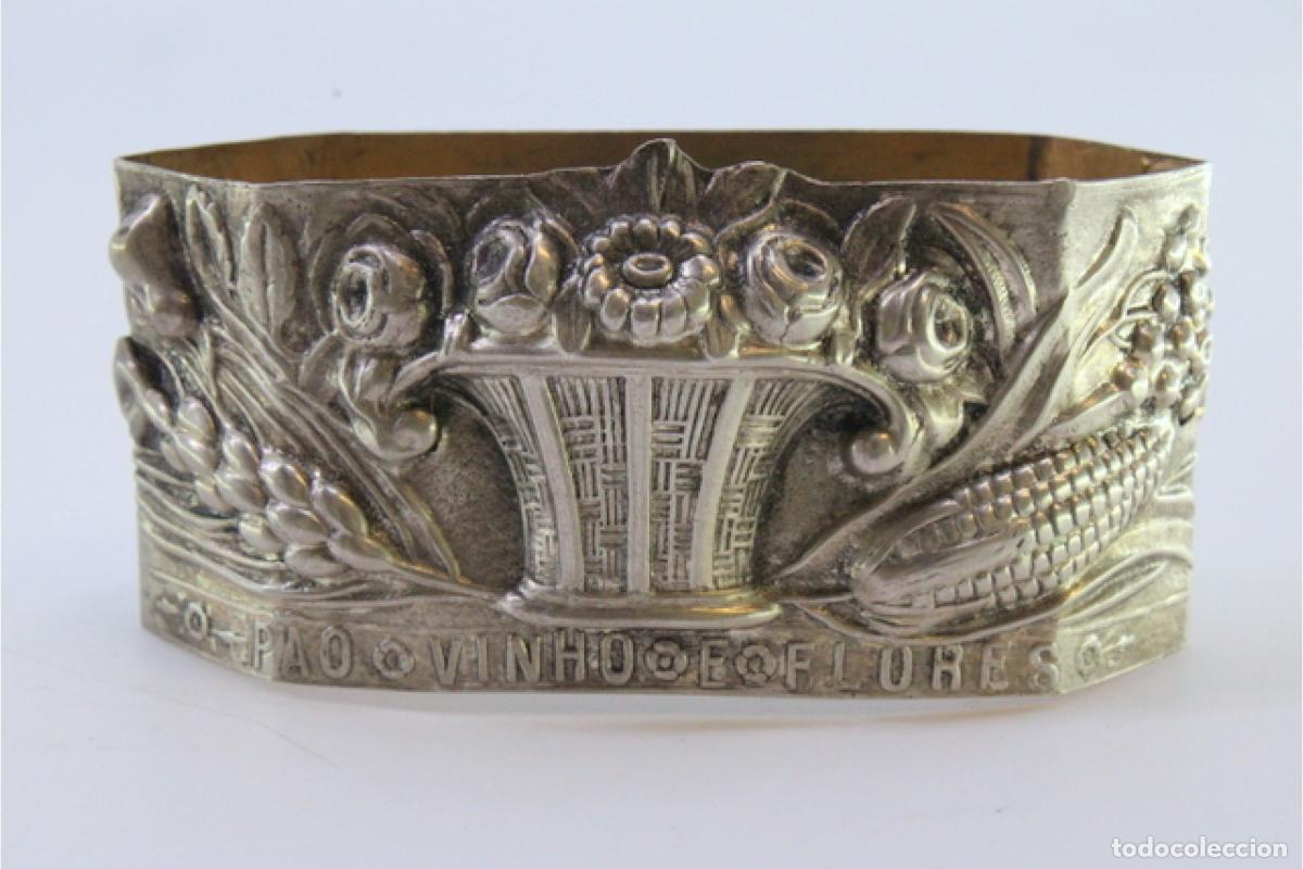 Antig&uuml;edades: Anillo para servilletas de plata - Foto 7