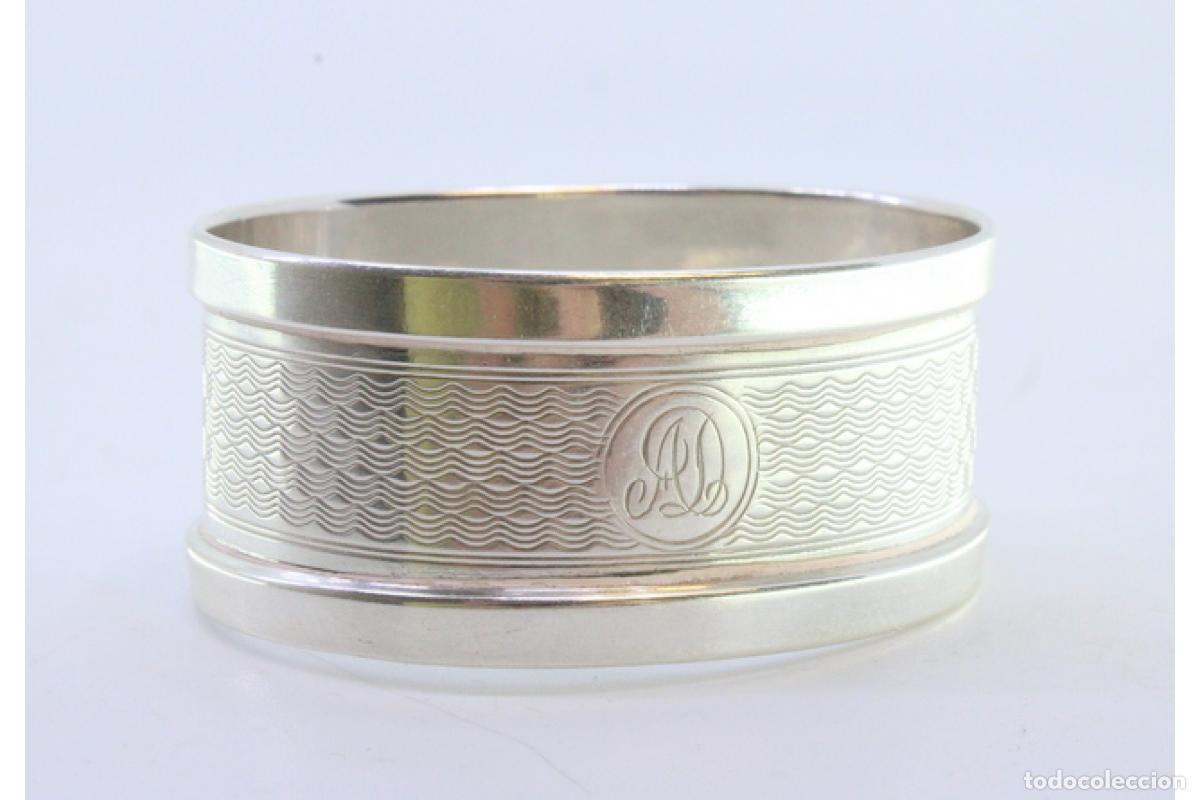 Antig&uuml;edades: Anillo para servilletas de plata - Foto 3