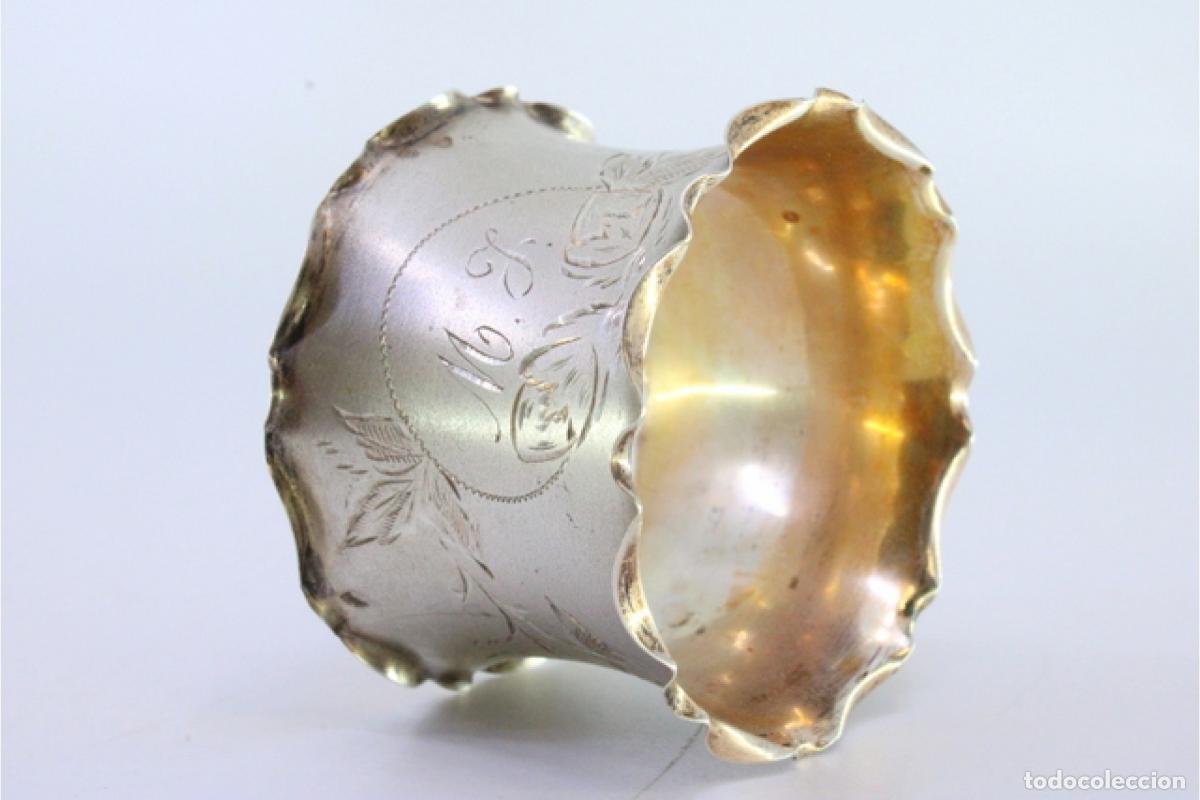 Antig&uuml;edades: Anillo para servilletas de plata - Foto 5