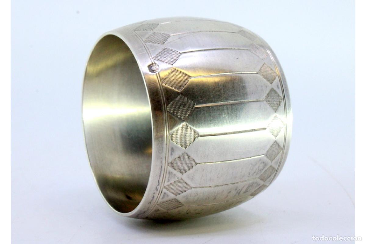 Antig&uuml;edades: Anillo para servilletas de plata - Foto 2