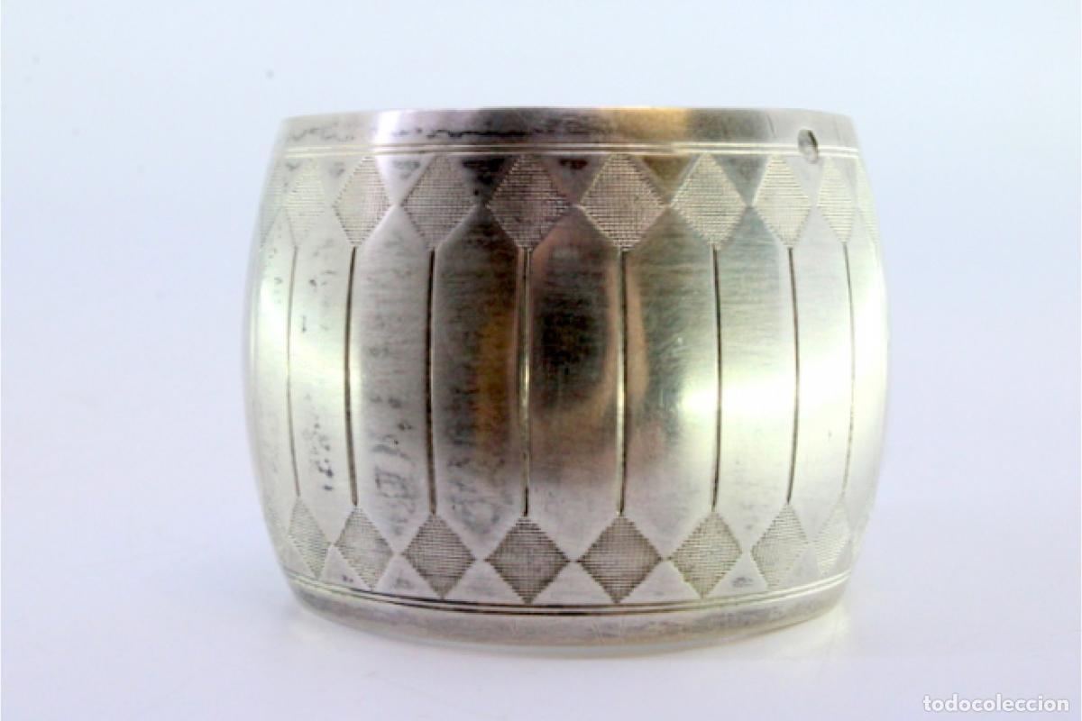 Antig&uuml;edades: Anillo para servilletas de plata - Foto 3