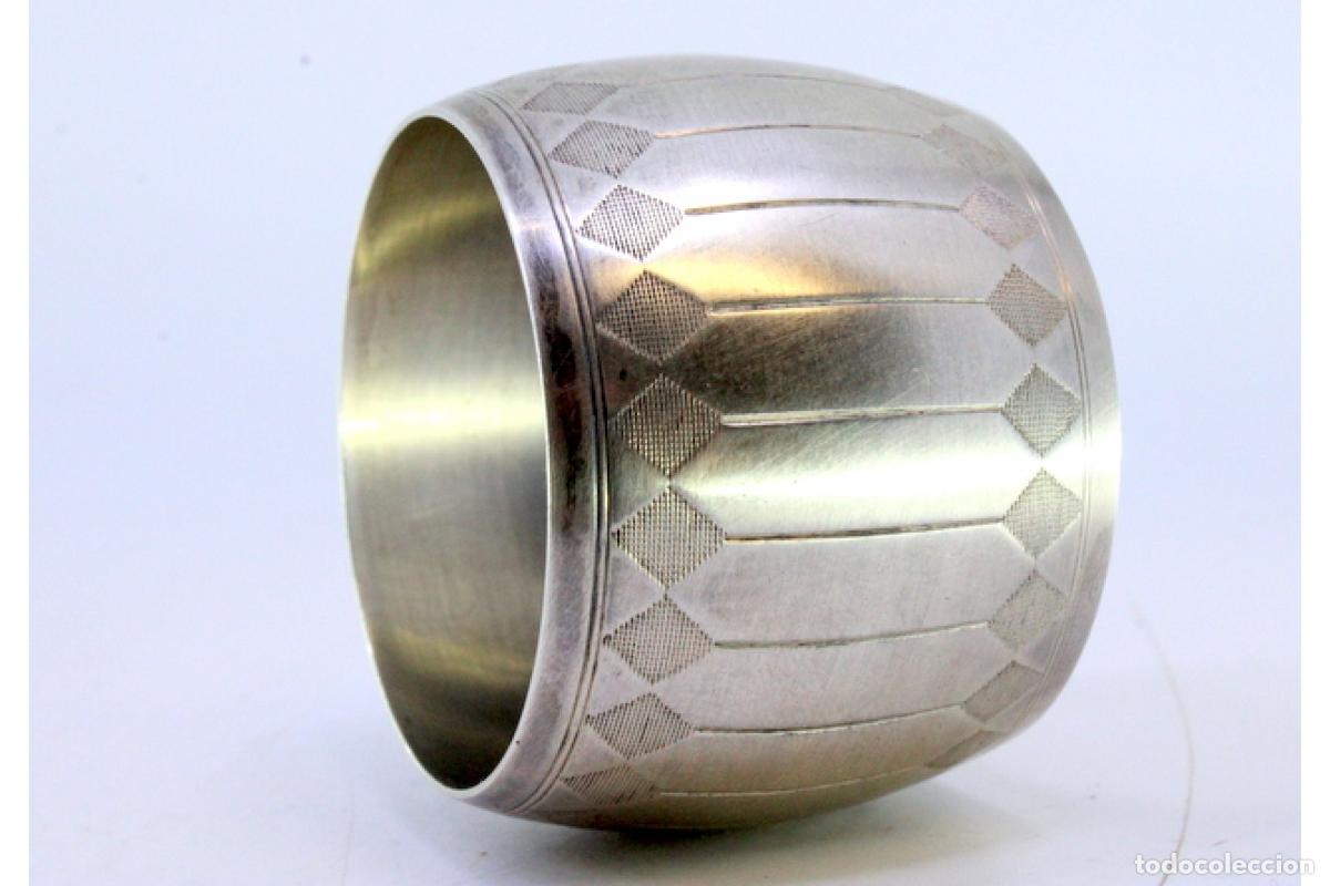 Antig&uuml;edades: Anillo para servilletas de plata - Foto 5