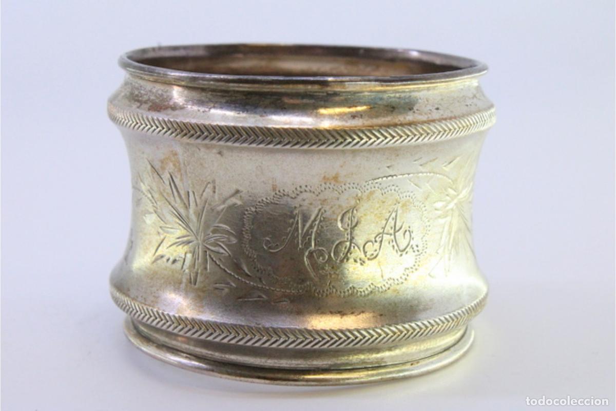 Antig&uuml;edades: Anillo para servilletas de plata - Foto 6