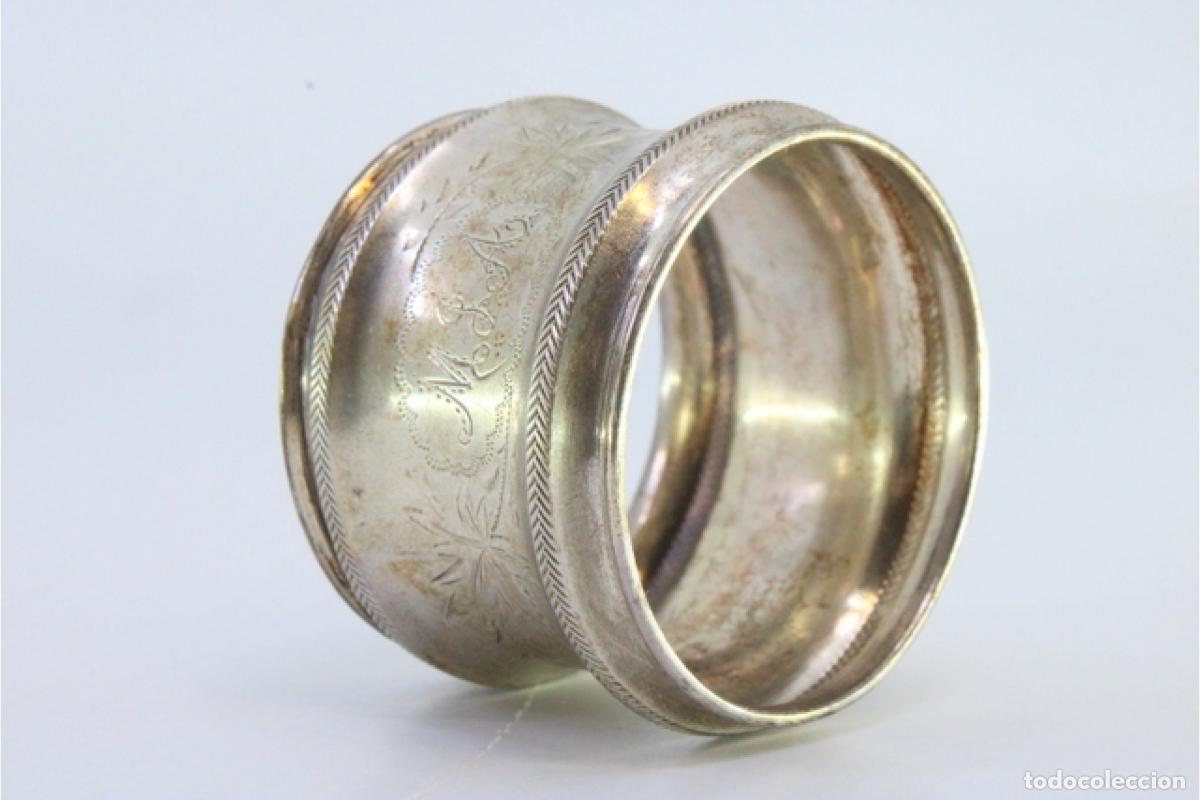 Antig&uuml;edades: Anillo para servilletas de plata - Foto 7