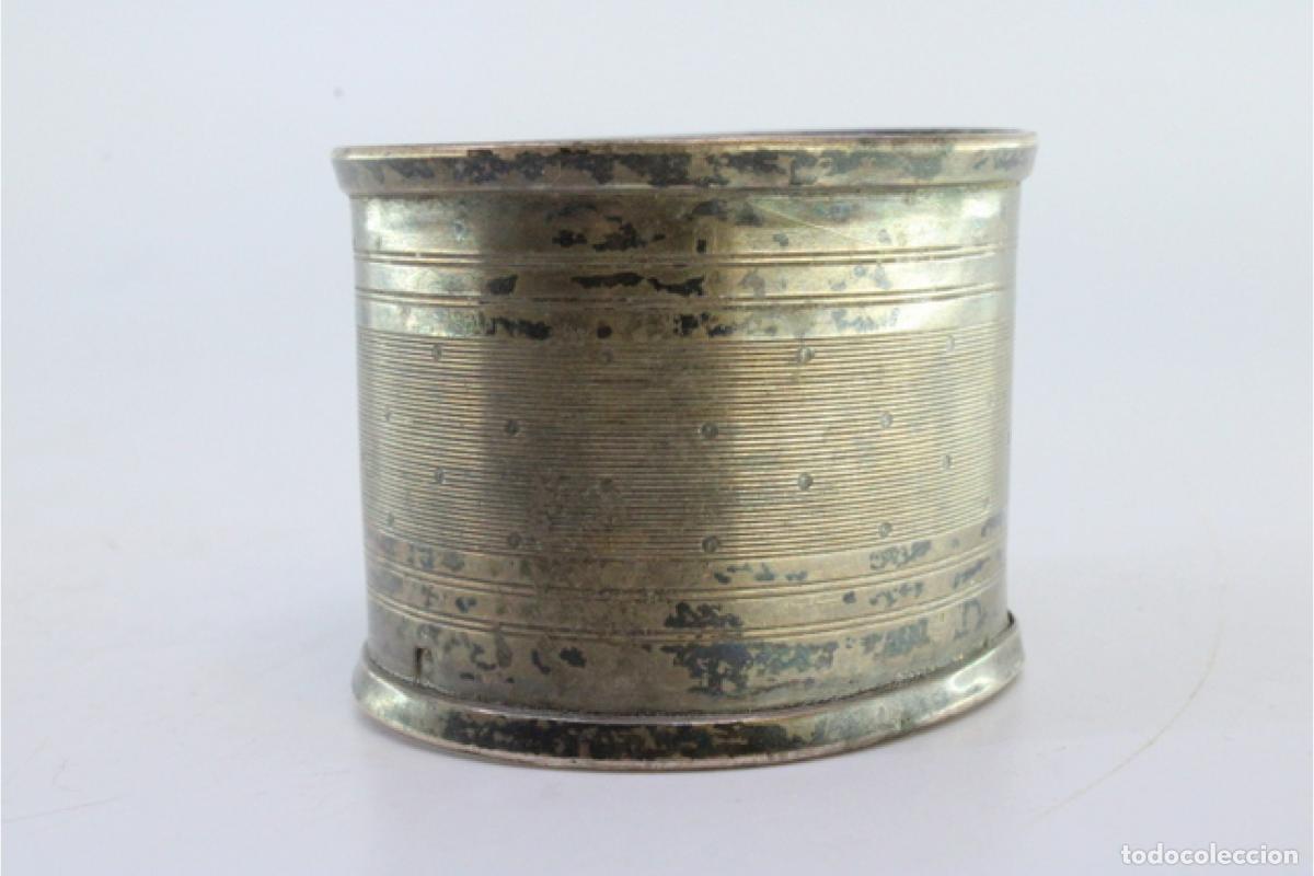 Antig&uuml;edades: Anillo para servilletas de plata - Foto 3