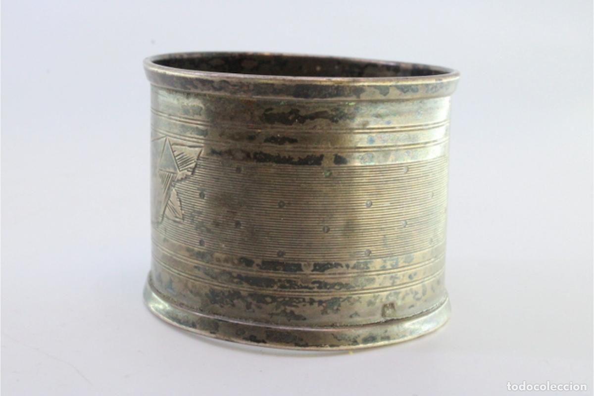 Antig&uuml;edades: Anillo para servilletas de plata - Foto 4