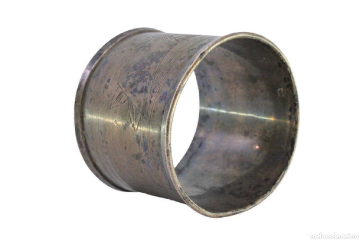 Antig&uuml;edades: Anillo para servilletas de plata - Foto 1