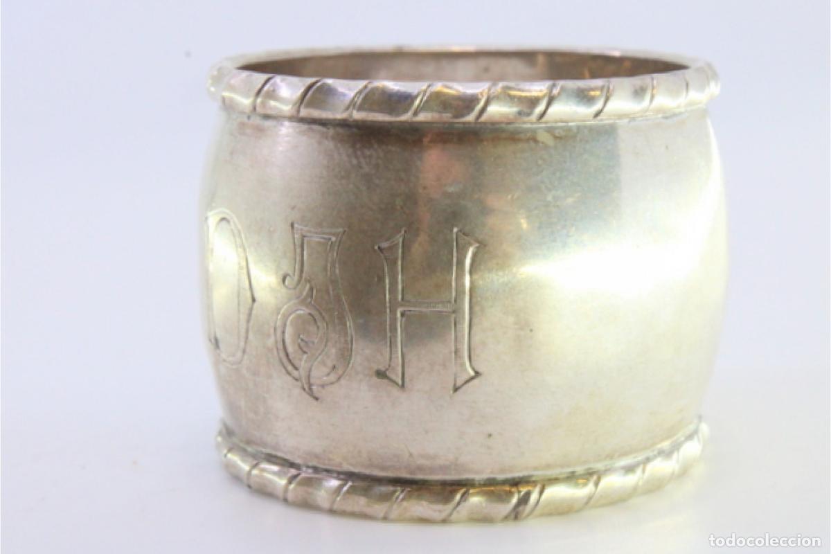 Antig&uuml;edades: Anillo para servilletas de plata - Foto 5