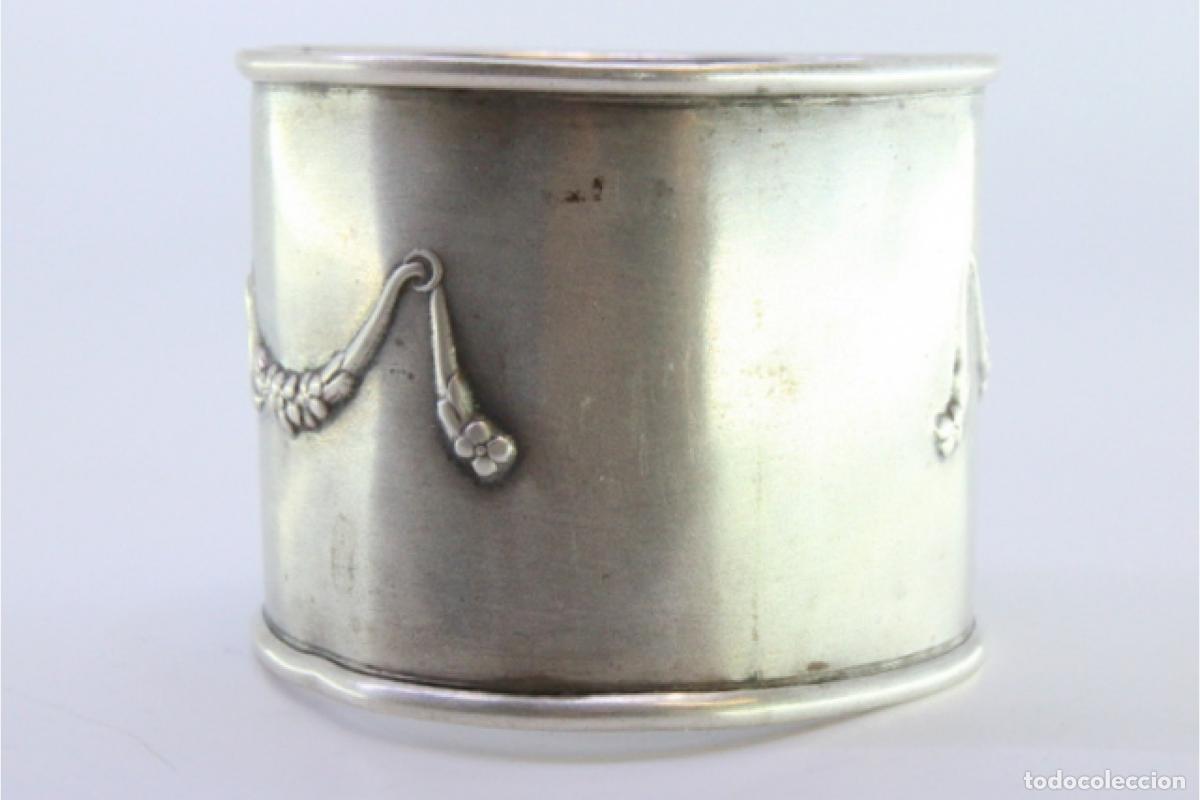 Antig&uuml;edades: Anillo para servilletas de plata - Foto 4