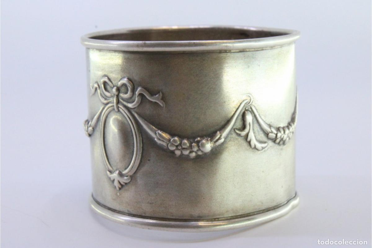 Antig&uuml;edades: Anillo para servilletas de plata - Foto 5