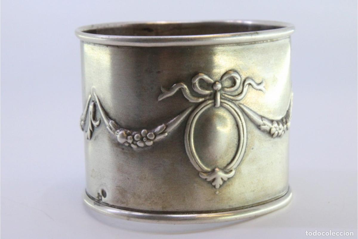 Antig&uuml;edades: Anillo para servilletas de plata - Foto 6