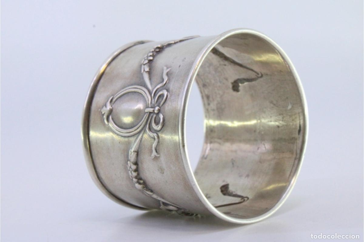 Antig&uuml;edades: Anillo para servilletas de plata - Foto 7