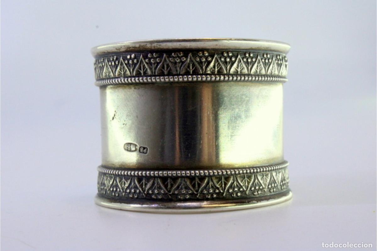Antig&uuml;edades: Anillo para servilletas de plata - Foto 4