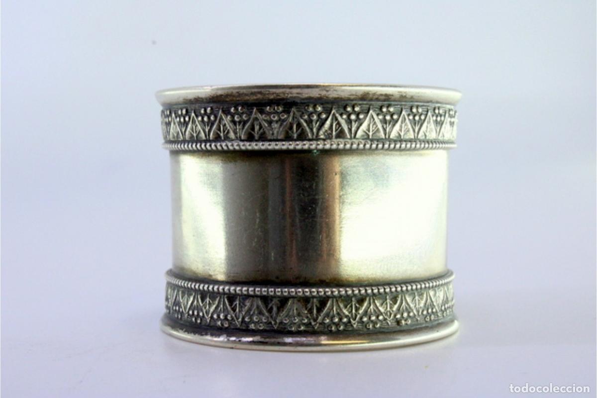 Antig&uuml;edades: Anillo para servilletas de plata - Foto 5