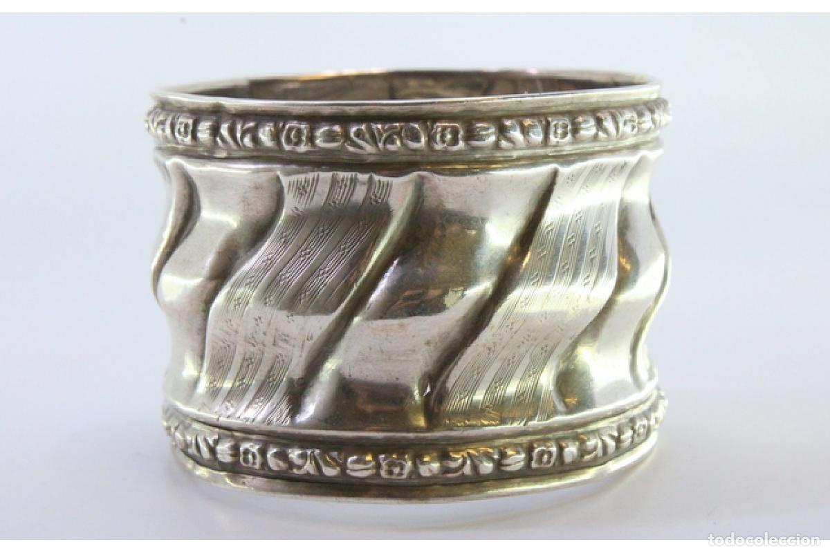 Antig&uuml;edades: Anillo para servilletas de plata - Foto 4