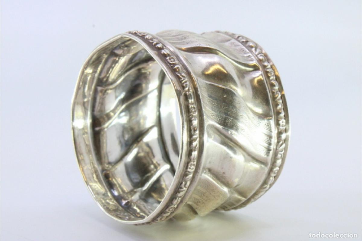 Antig&uuml;edades: Anillo para servilletas de plata - Foto 5