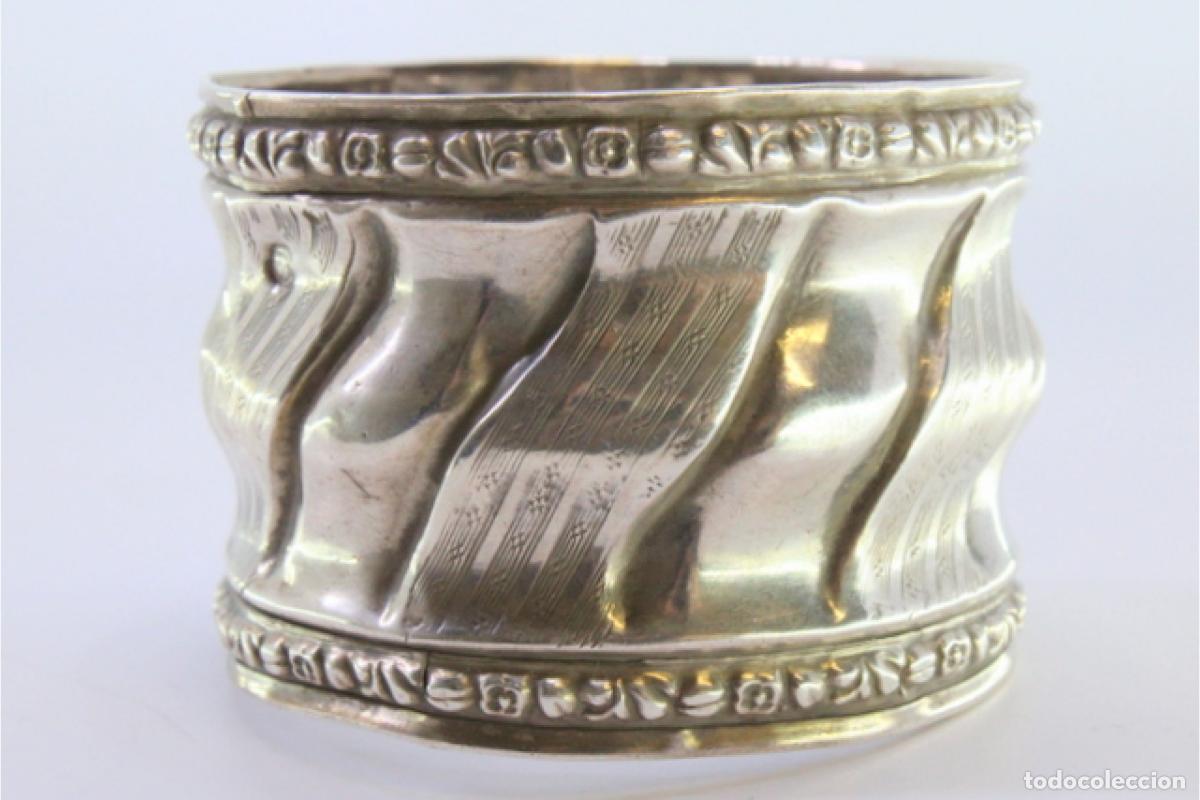 Antig&uuml;edades: Anillo para servilletas de plata - Foto 6