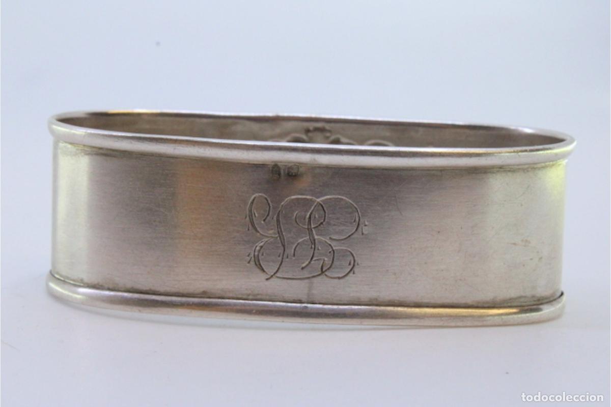 Antig&uuml;edades: Anillo para servilletas de plata - Foto 2
