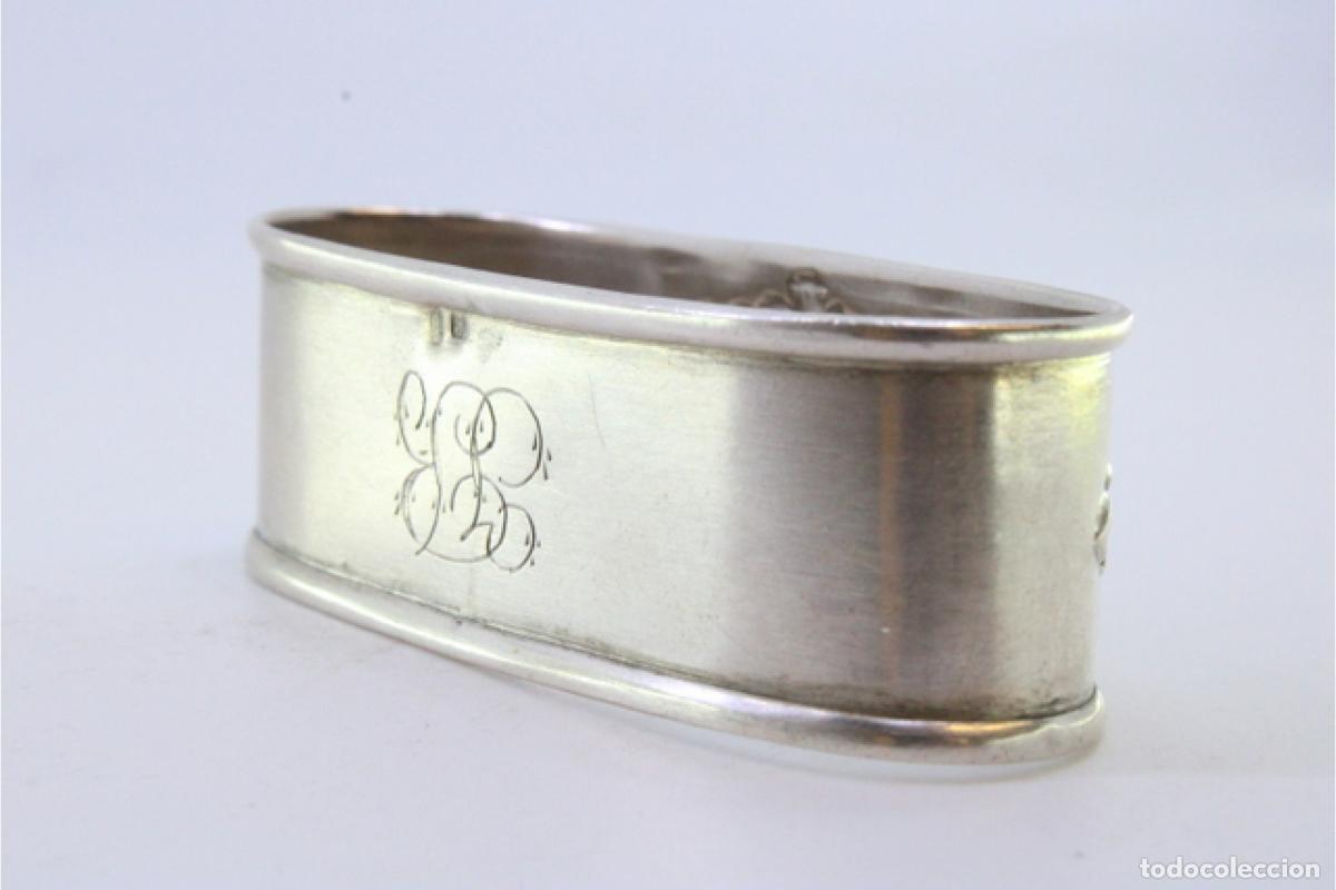 Antig&uuml;edades: Anillo para servilletas de plata - Foto 3