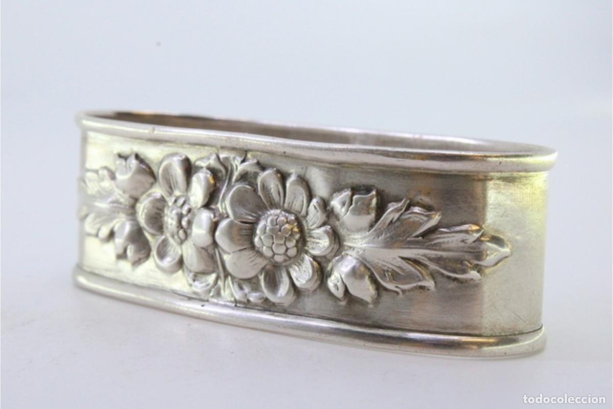 Antig&uuml;edades: Anillo para servilletas de plata - Foto 4