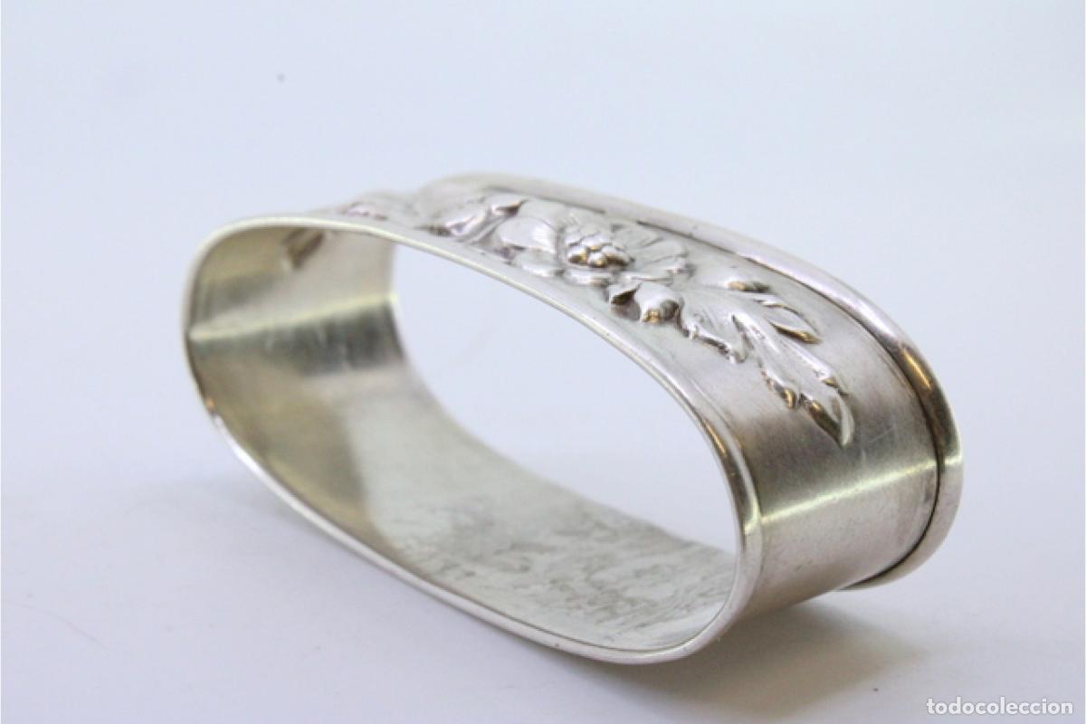 Antig&uuml;edades: Anillo para servilletas de plata - Foto 5