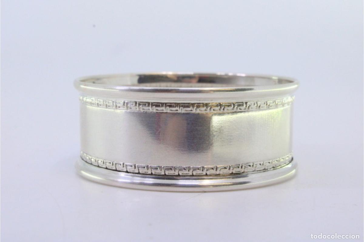 Antig&uuml;edades: Anillo para servilletas de plata - Foto 2