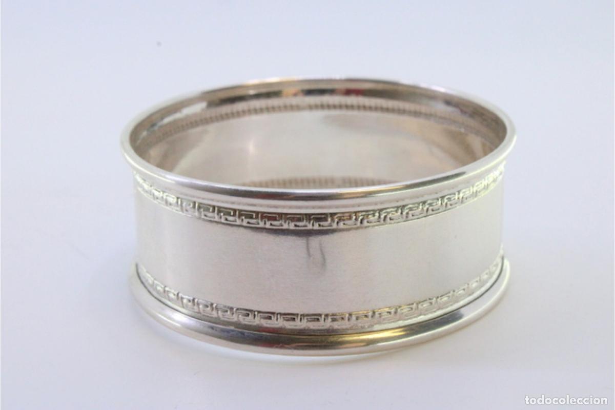 Antig&uuml;edades: Anillo para servilletas de plata - Foto 5