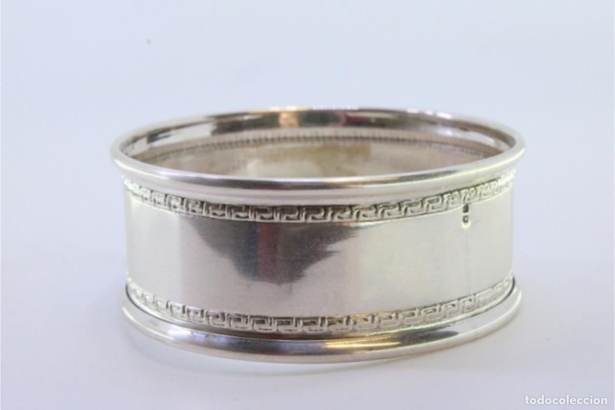 Antig&uuml;edades: Anillo para servilletas de plata - Foto 6