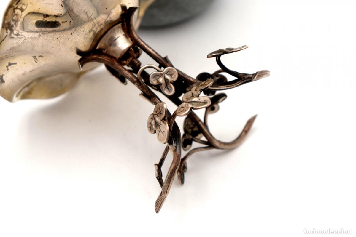 Antig&uuml;edades: Soporte para anillos de plata - Foto 2