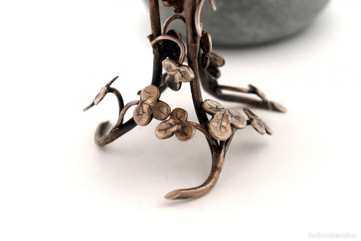 Antig&uuml;edades: Soporte para anillos de plata - Foto 4