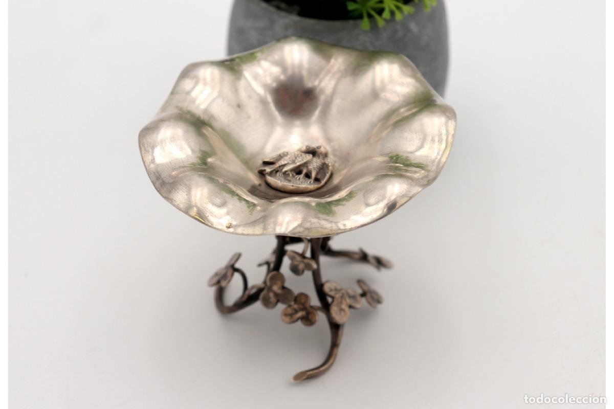 Antig&uuml;edades: Soporte para anillos de plata - Foto 1