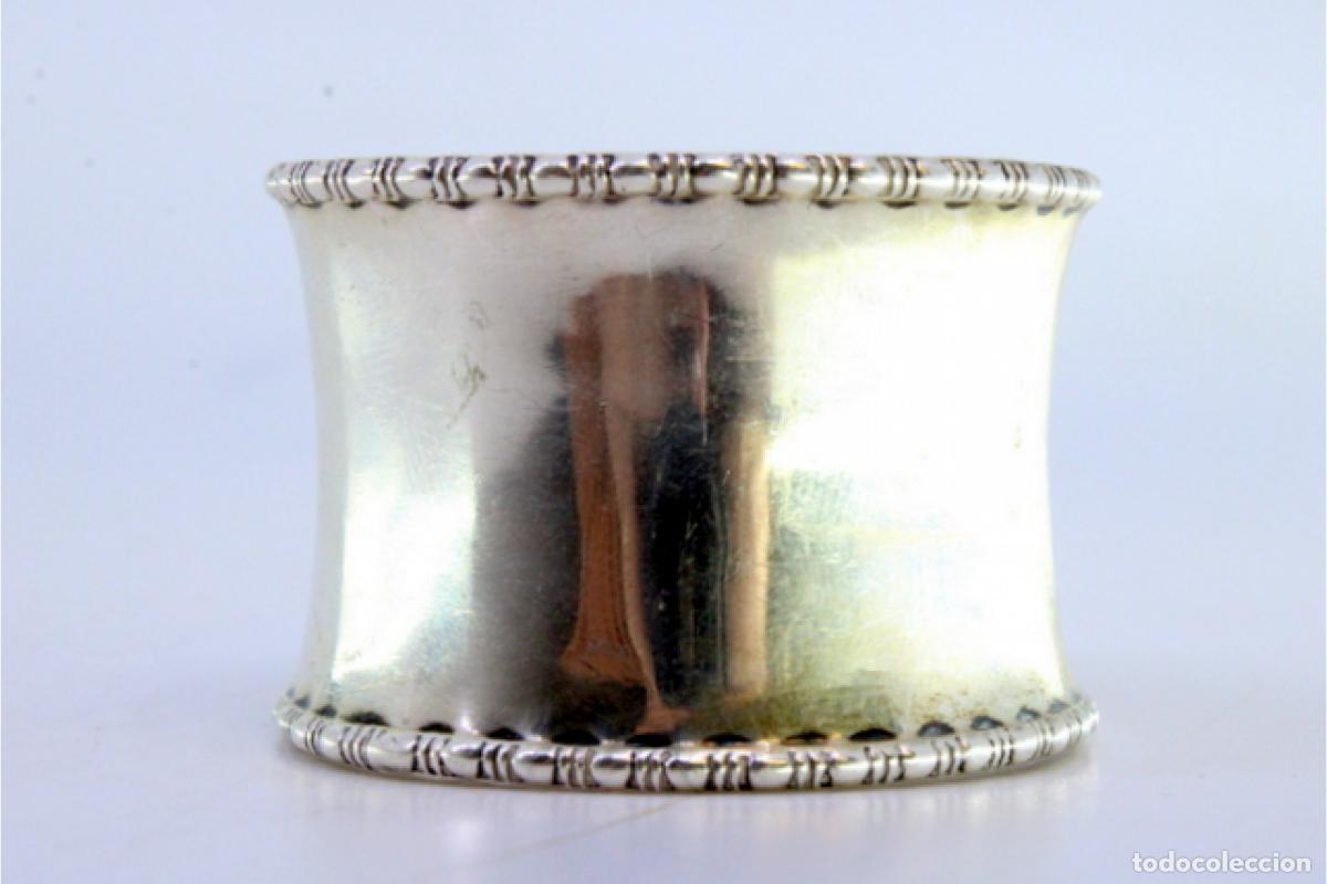Antig&uuml;edades: Anillo para servilletas de plata - Foto 2