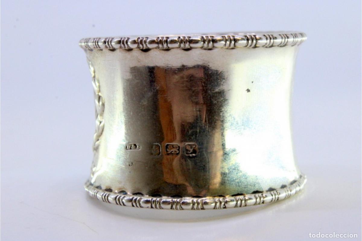 Antig&uuml;edades: Anillo para servilletas de plata - Foto 6